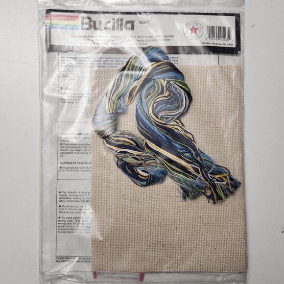 Vtg Bucilla Early Morning Fisherman Counted Cross Stitch Embroidery Kit # 40265 - Picture 4 of 5